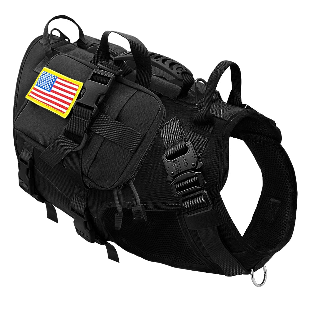 Tactical Dog Harness Military No Pull Pet Harness Vest For Medium Large Dogs Training