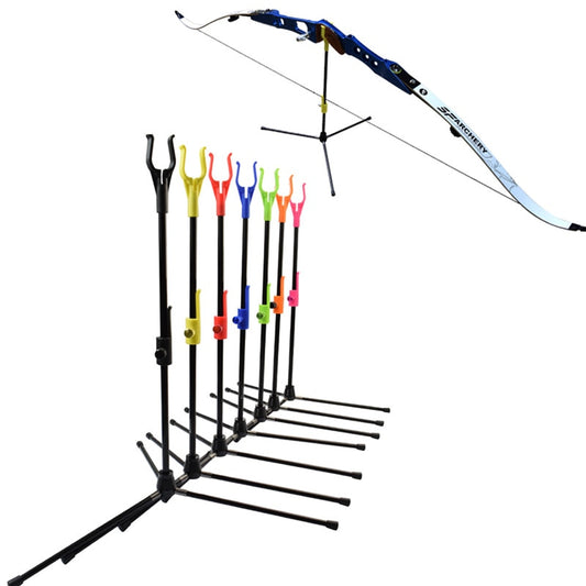 1Pack Archery Bow Stand Recurve Bow Holder Removable Stander Assemble Hanger