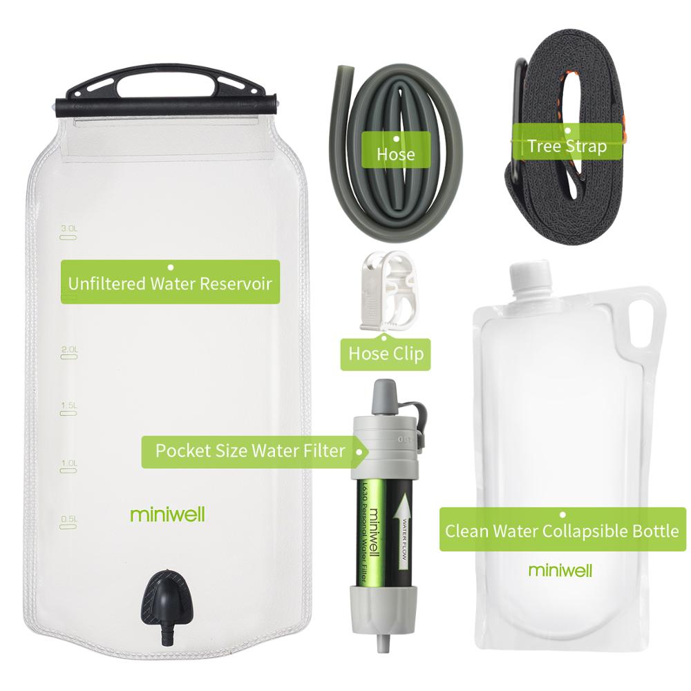 Miniwell outdoor water filter Gravity Water Filter System