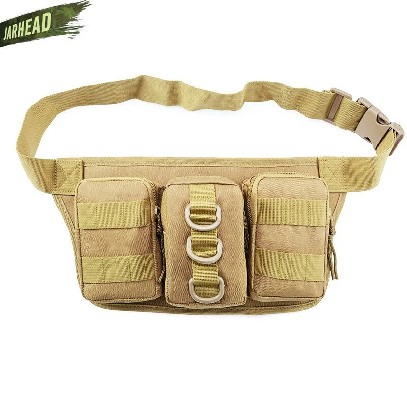 Tactical Waterproof Men Waist Pack Hiking nylon Waist Bag Outdoor Army Military