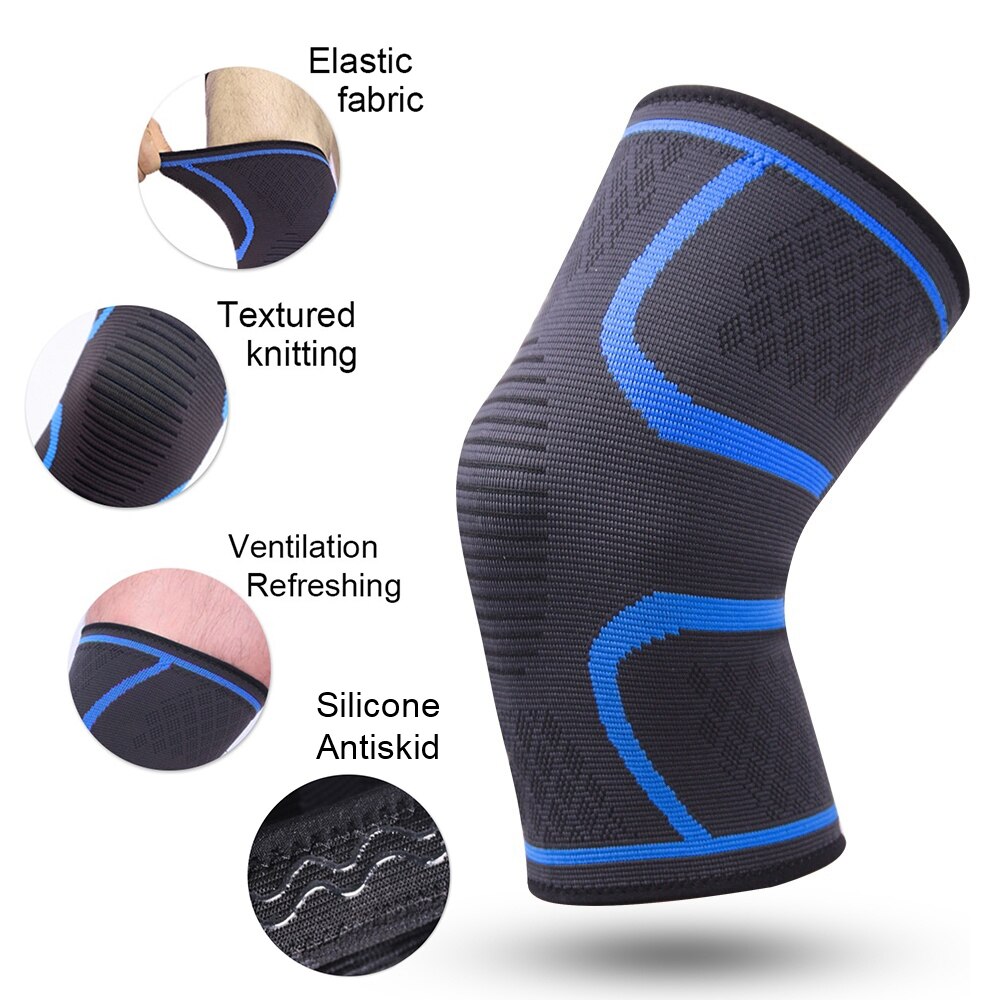 1pc Nylon Elastic Sports Knee Pads Breathable Support Knee Brace Running Fitness