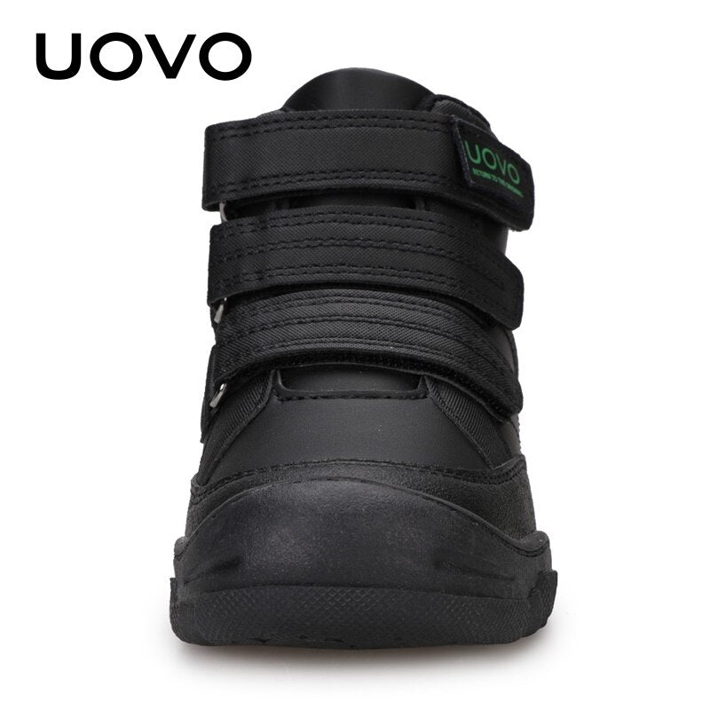 UOVO New Arrival School Shoes Mid-Calf Boys Hiking Fashion Sport Outdoor Children