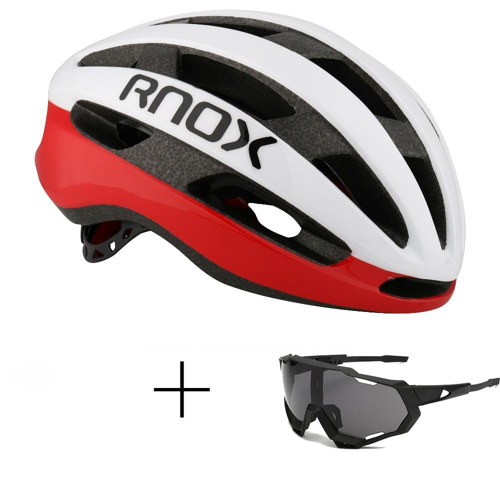 Rnox Aero Bicycle Safety Ultralight Road Bike Helmet Red MTB Cycling City Helmet Outdoor