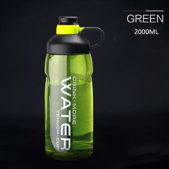 2000ml Large Capacity Water Bottles BPA Free Gym Fitness Drinking Bottle Outdoor Bottles