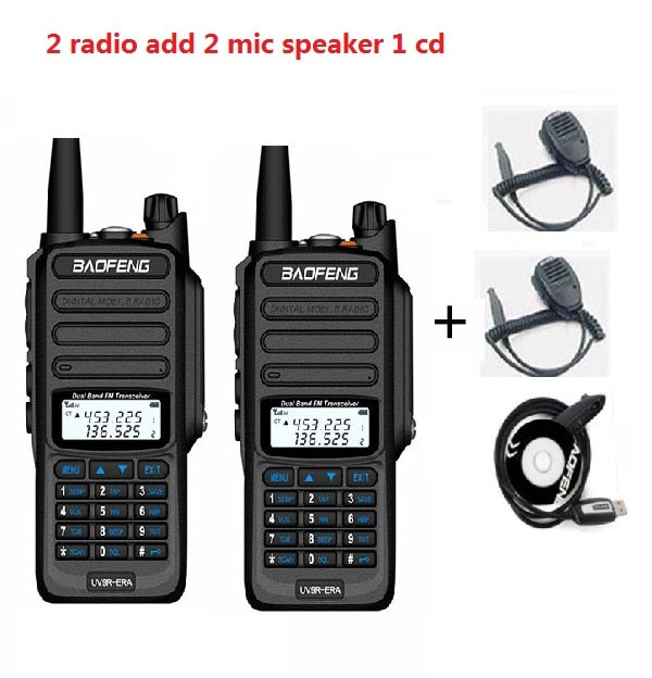 1/2pcs 15W 8000MAH  Baofeng UV-9R ERA Waterproof walkie talkie two way radio