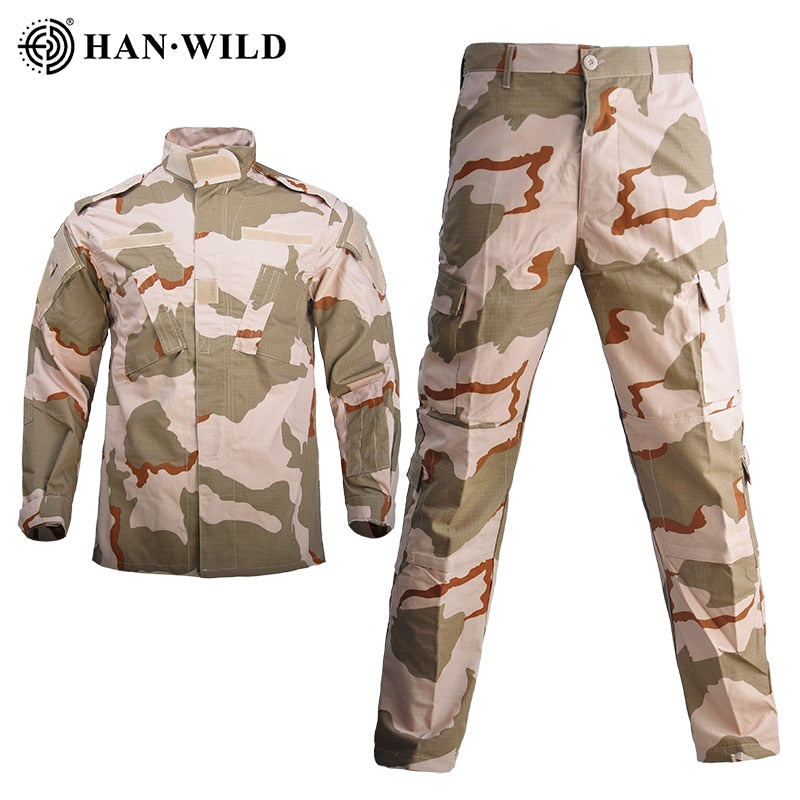 Men Military Uniform Airsoft Camouflage Tactical Suit Camping Army Special