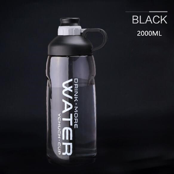 2000ml Large Capacity Water Bottles BPA Free Gym Fitness Drinking Bottle Outdoor Bottles