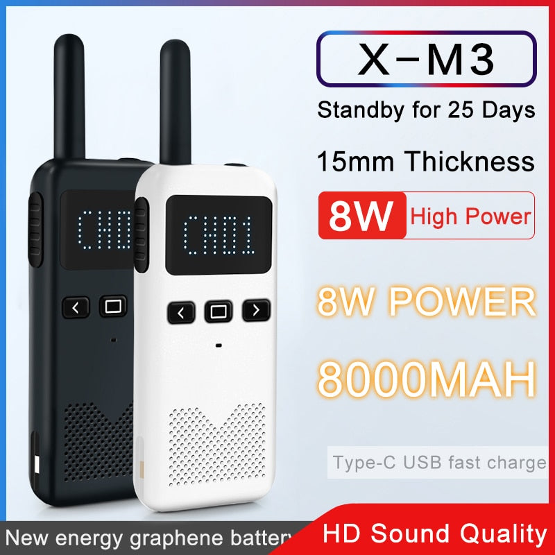 Walkie Talkie 2PCS KSUN M3 Two Way Radio Portable Radios Comunicador Transceiver