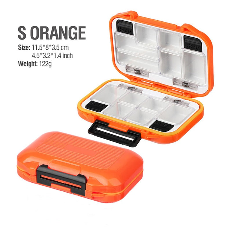 2022 Fishing Waterproof Fishing Tackle Box Double-Sided Opening and Closing Bait Box