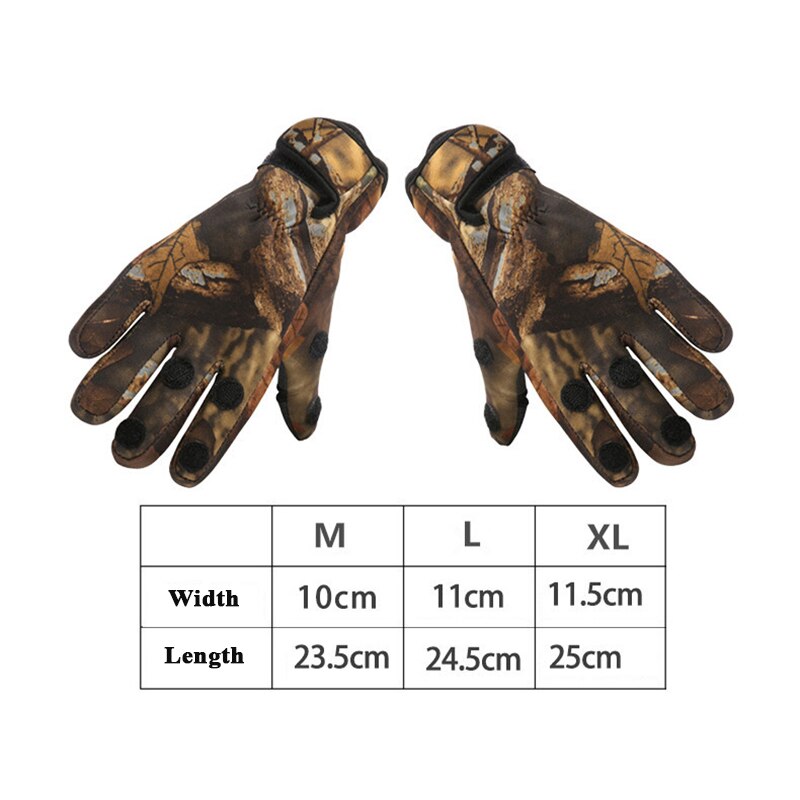 Three finger Cut Keep Warm Fishing Gloves Breathable Non-Slip Fisherman Gloves