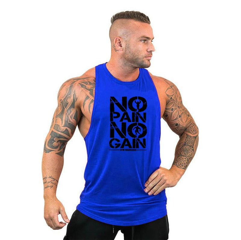 Brand Gyms Clothing Mens Bodybuilding Hooded Tank Top Cotton Sleeveless