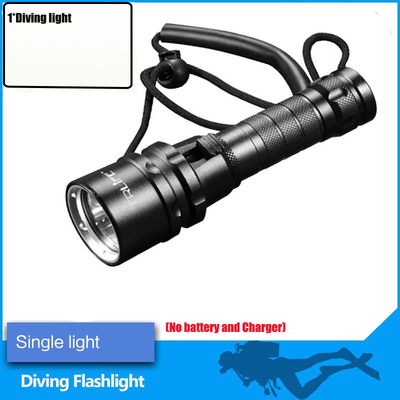 15000LM Professional Scuba Diving Light L2 Waterproof IPX8 Underwater 200 Meter LED