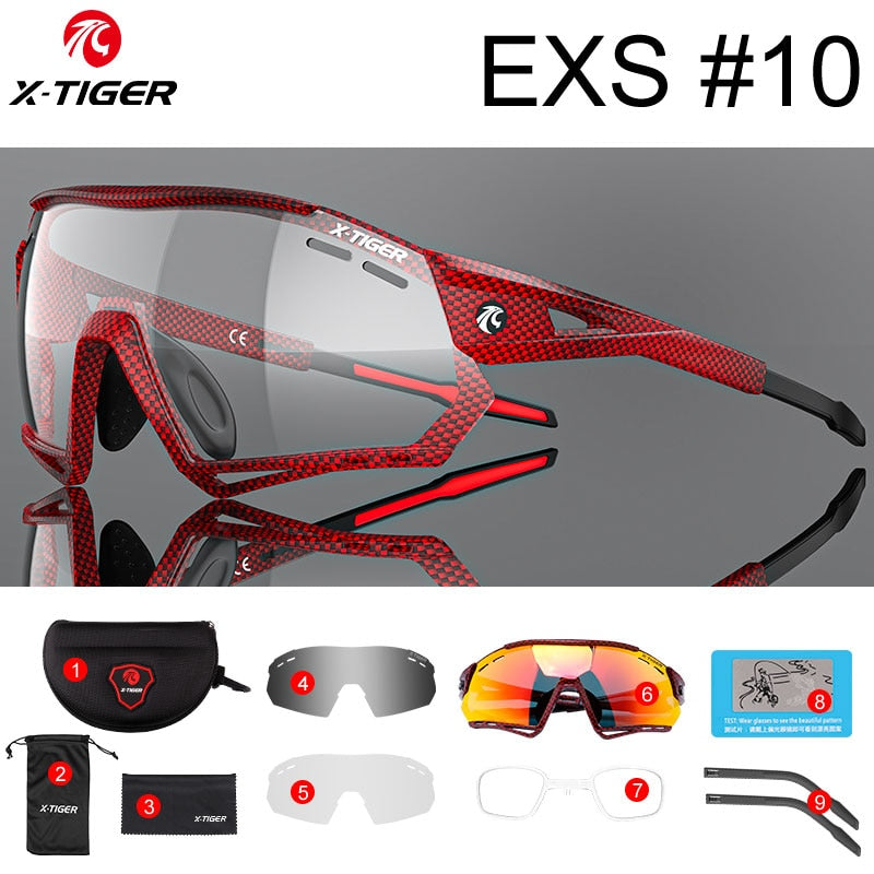 Cycling Sunglasses Photochromic UV400 Sports Cycling Glasses MTB Racing Men