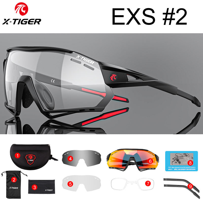 Cycling Sunglasses Photochromic UV400 Sports Cycling Glasses MTB Racing Men