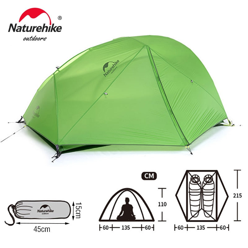 Naturehike Star River Camping Tent 2 Person Ultralight Waterproof Tent Double Layer