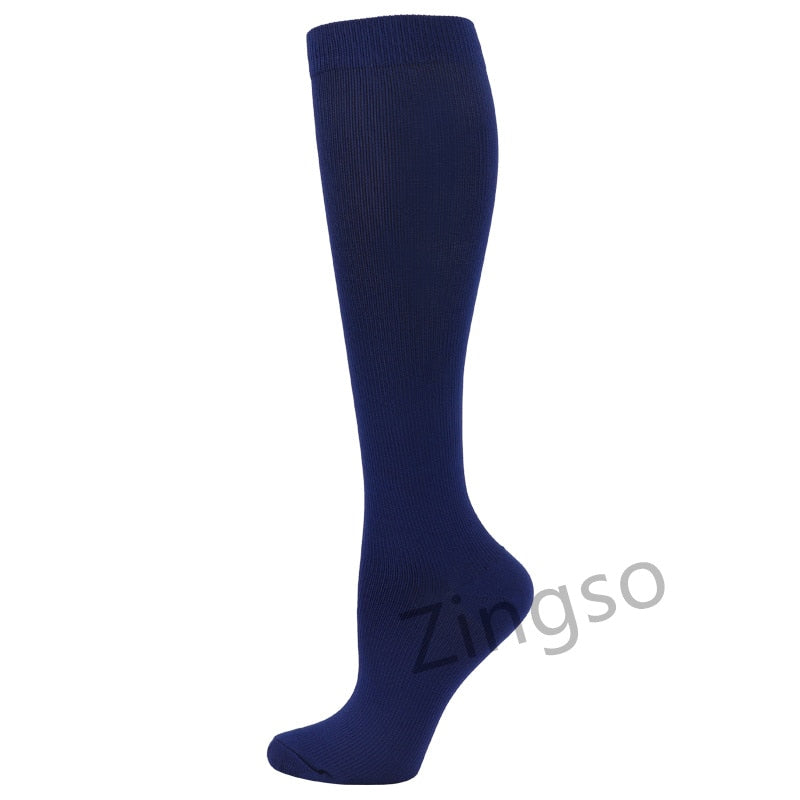 Compression Stockings Men Women Hiking Running Socks 20-30 MmHg Flight Pregnancy