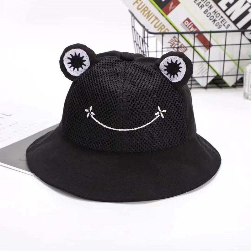 2022 Frog Bucket Hat for Women Summer Autumn Plain Female Panama Outdoor