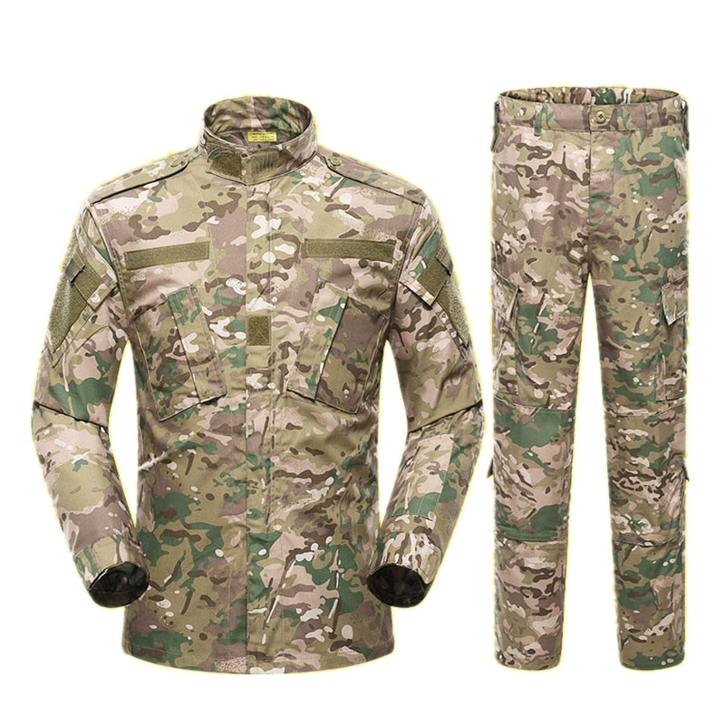 Men Military Uniform Airsoft Camouflage Tactical Suit Camping Army Special