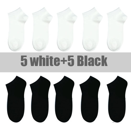 10 Pairs Solid Color Women Socks Breathable Sports socks Casual Boat socks Comfortable