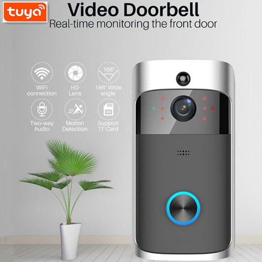 Tuya 1080P WiFi Video Doorbells Smart Security Doorbell Camera with PIR Motion