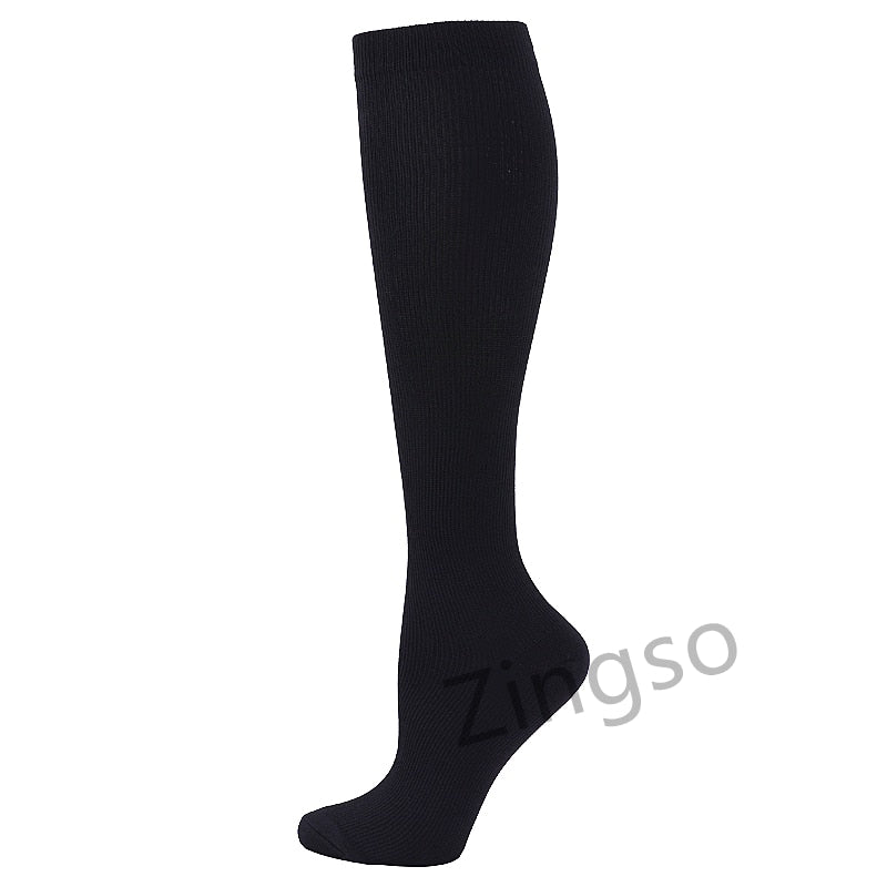 Compression Stockings Men Women Hiking Running Socks 20-30 MmHg Flight Pregnancy