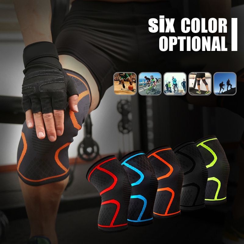 1PCS Elastic Sports Leg Knee Support Brace Wrap Protector Leg Compression Safety