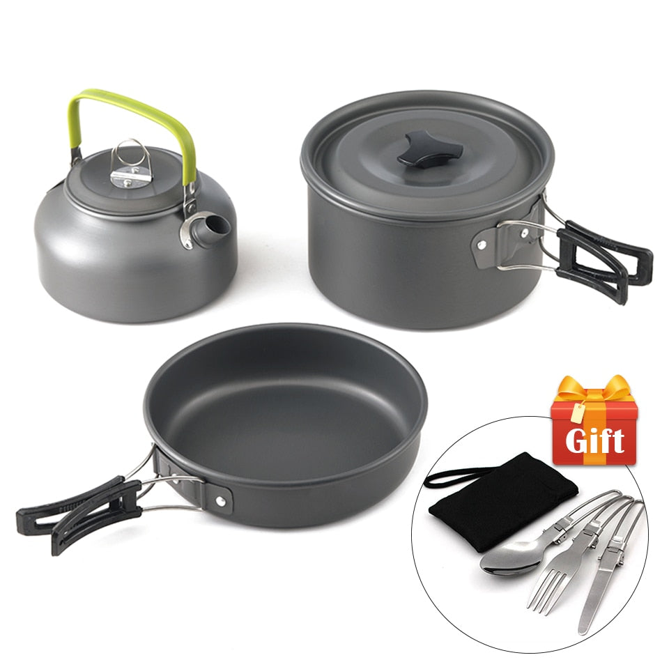 Ultra-light Aluminum Alloy Camping Cookware Utensils Outdoor Cooking Teapot