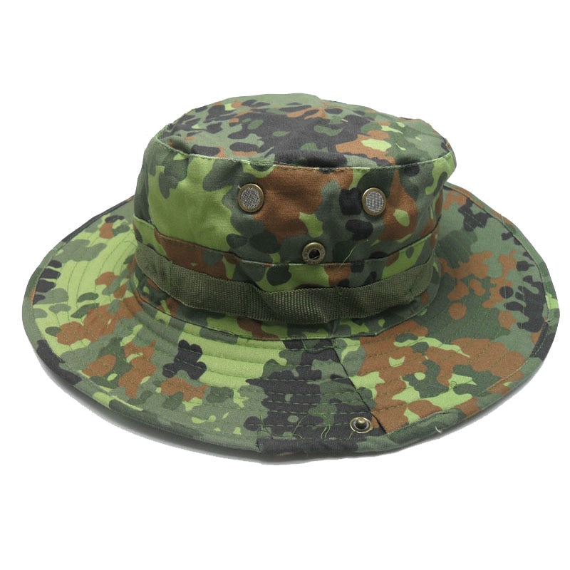 US Army Camouflage BOONIE HAT Thicken Military Tactical Cap Hunting Hiking Climbing