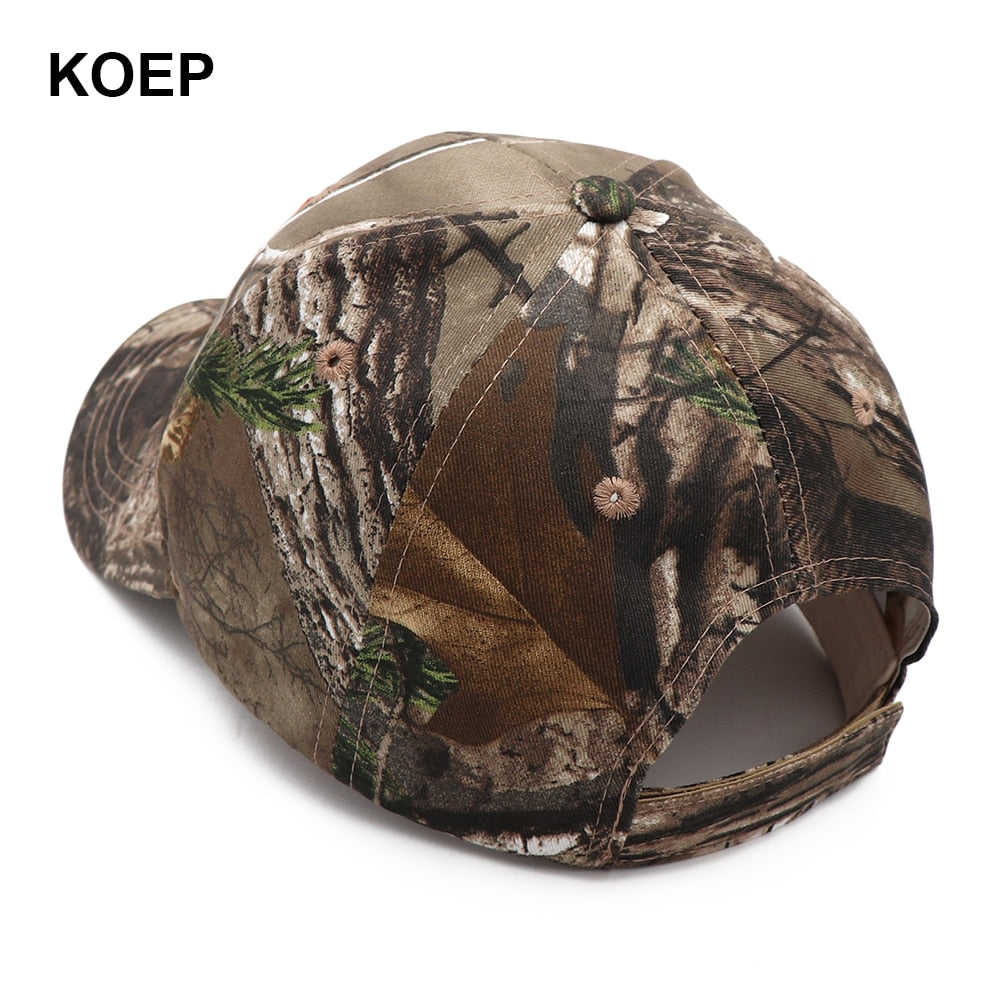 KOEP New Camo Baseball Cap Fishing Caps Men Outdoor Hunting Camouflage Jungle