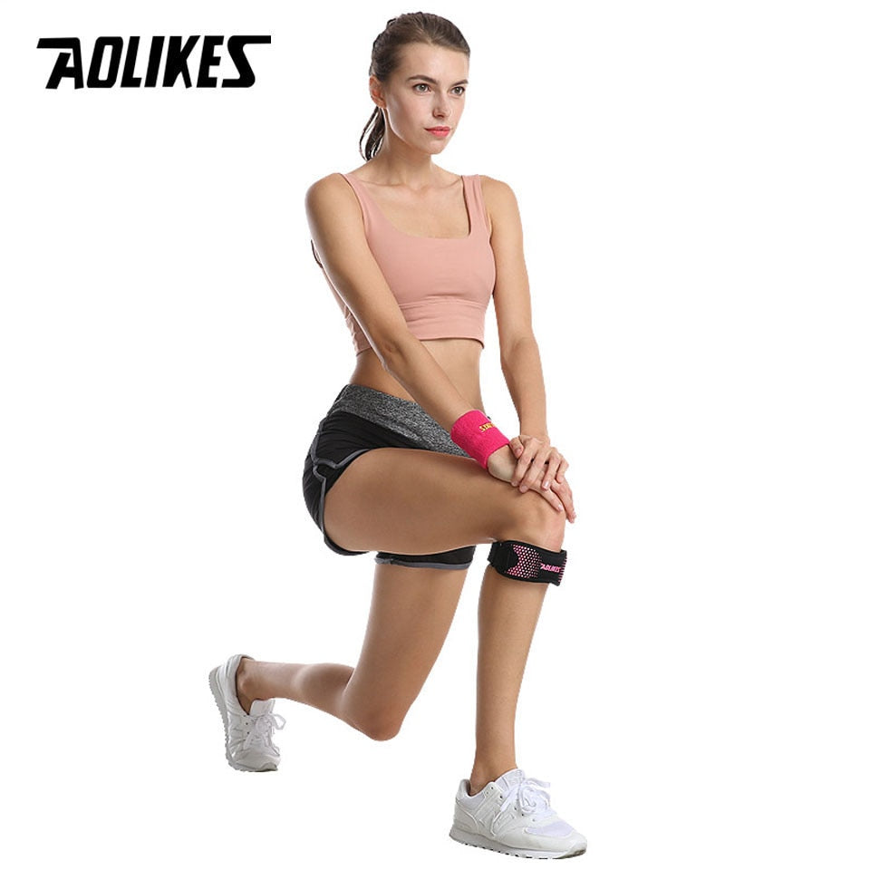 AOLIKES 1PCS Adjustable Knee Pad Knee Pain Relief Patella Stabilizer Brace Support