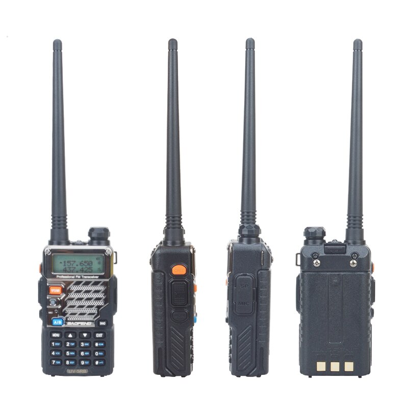 UV-5RB baofeng walkie taklie VHF/UHF dual band FM Portable FM two way radio with earpiece