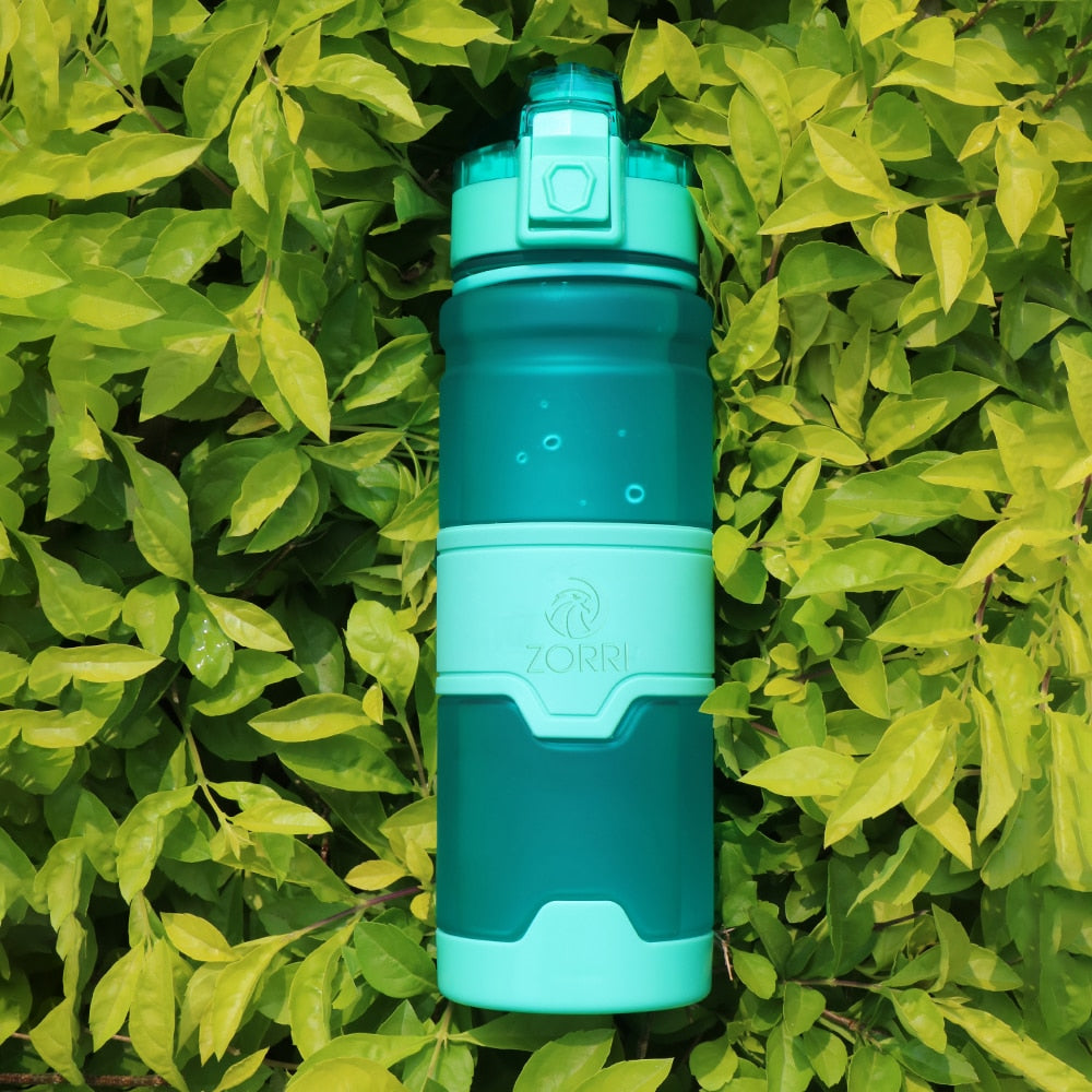 ZORRI Sport Water Bottles BPA Free Portable Gym Anti-fall Leak-proof Drinkware