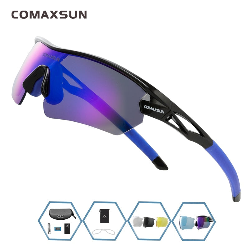 COMAXSUN Professional Polarized Cycling Glasses Bike  Sports Bicycle Sunglasses