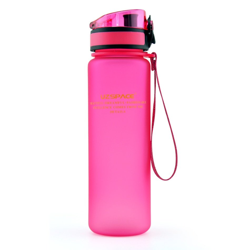 UZSPACE Sport Water Bottle 500/1000ML Portable Leakproof Outdoor Shaker My Bottle