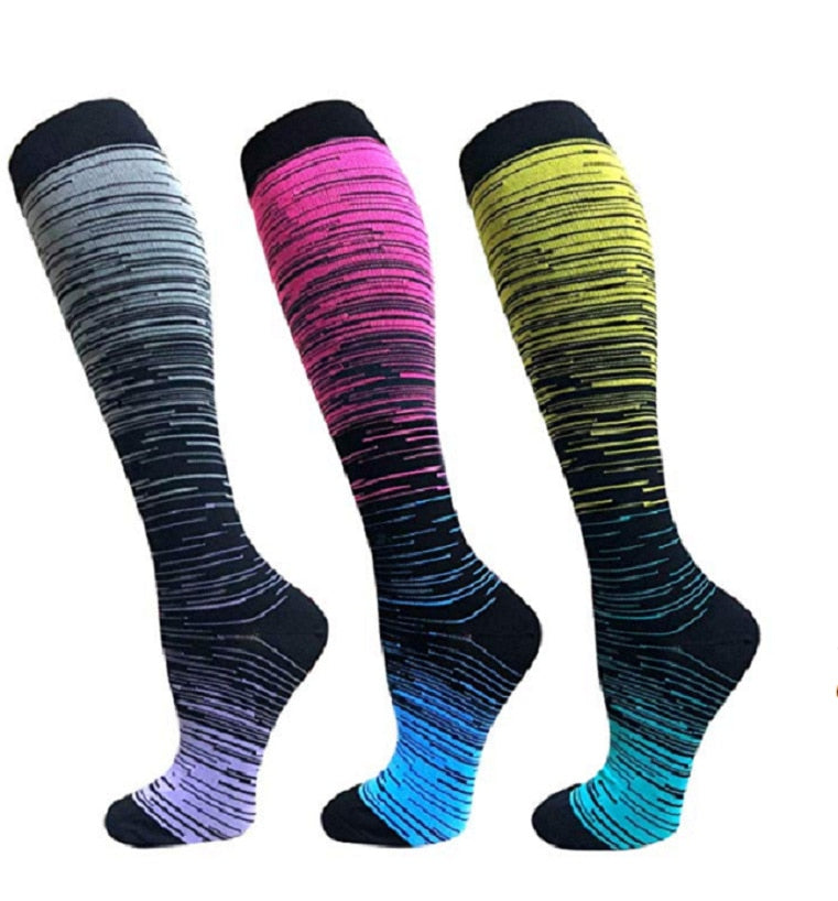 3 Pairs Compression Socks for Women Men - Best Medical Stockings,Nursing,Hiking