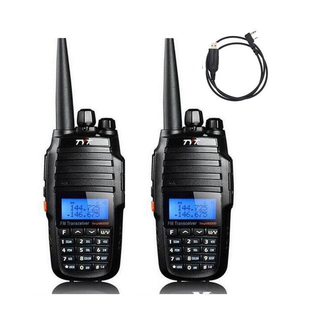 2PCS/Lot TYT TH-UV8000D 10W Dual band VHF UHF Radio with 3600mAh Battery