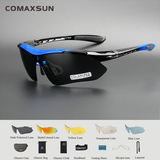 COMAXSUN Professional Polarized Cycling Glasses Bike  Sports Bicycle Sunglasses