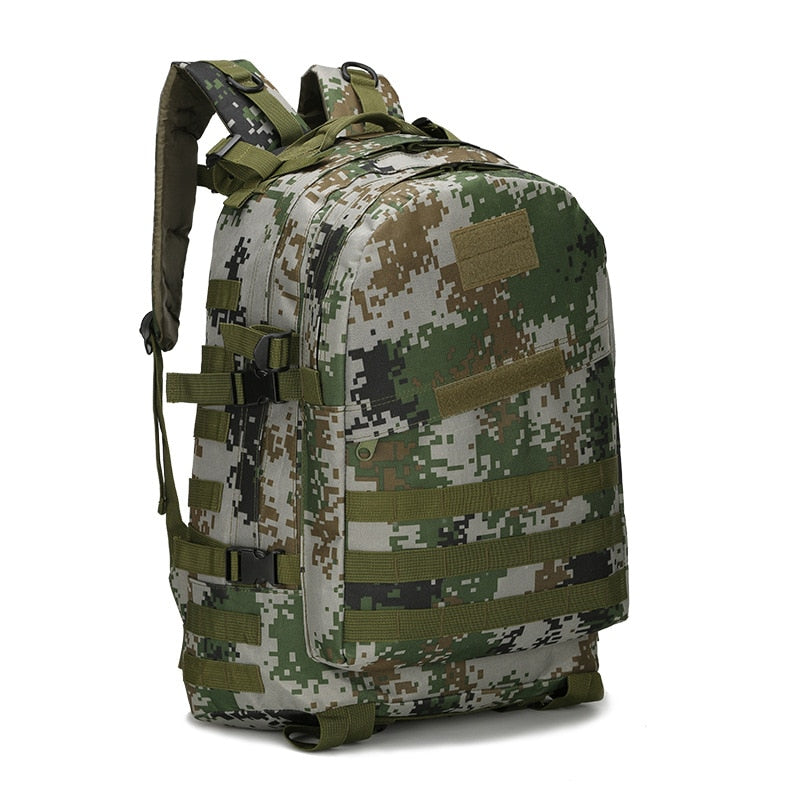 Outdoor Tactical Backpack 45L Large Capacity Molle Army Military Assault Bags Camouflage