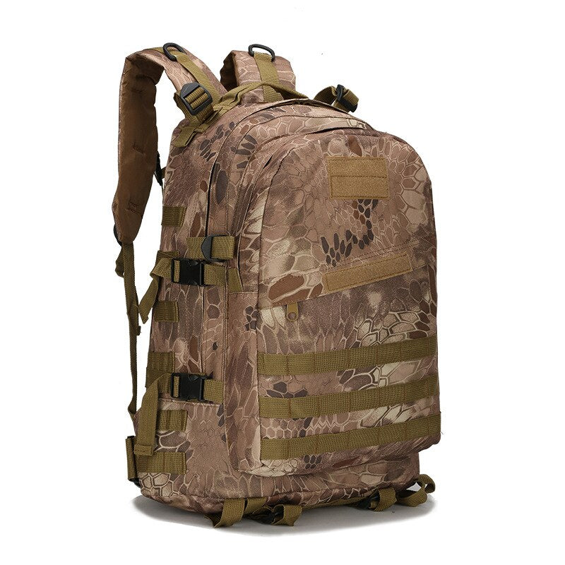 Outdoor Tactical Backpack 45L Large Capacity Molle Army Military Assault Bags Camouflage