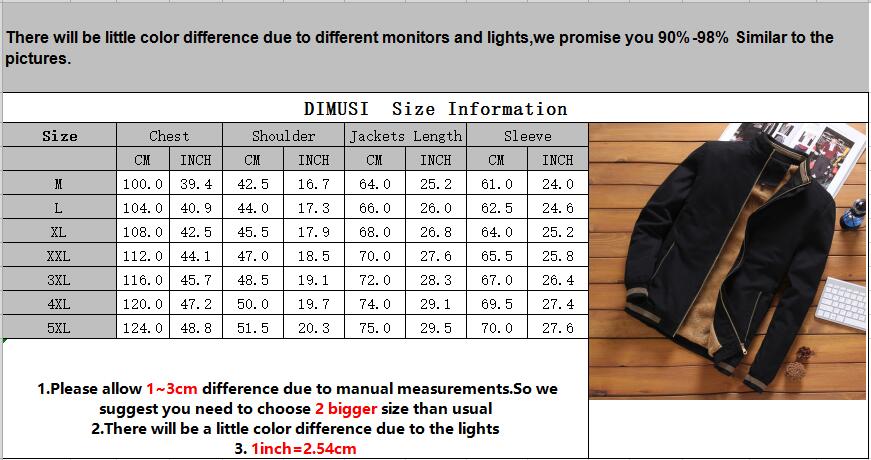 DIMUSI Autumn Mens Bomber Jackets Casual Male Outwear Fleece Thick Warm Windbreaker