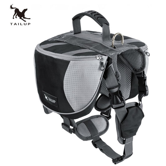 TAILUP luxury Pet Outdoor Backpack Large Dog Adjustable Saddle Bag Harness Carrier