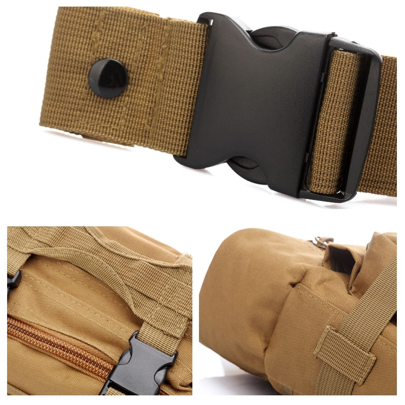 Outdoor Military Tactical Waist Bag Waterproof Nylon Camping Hiking Backpack Pouch