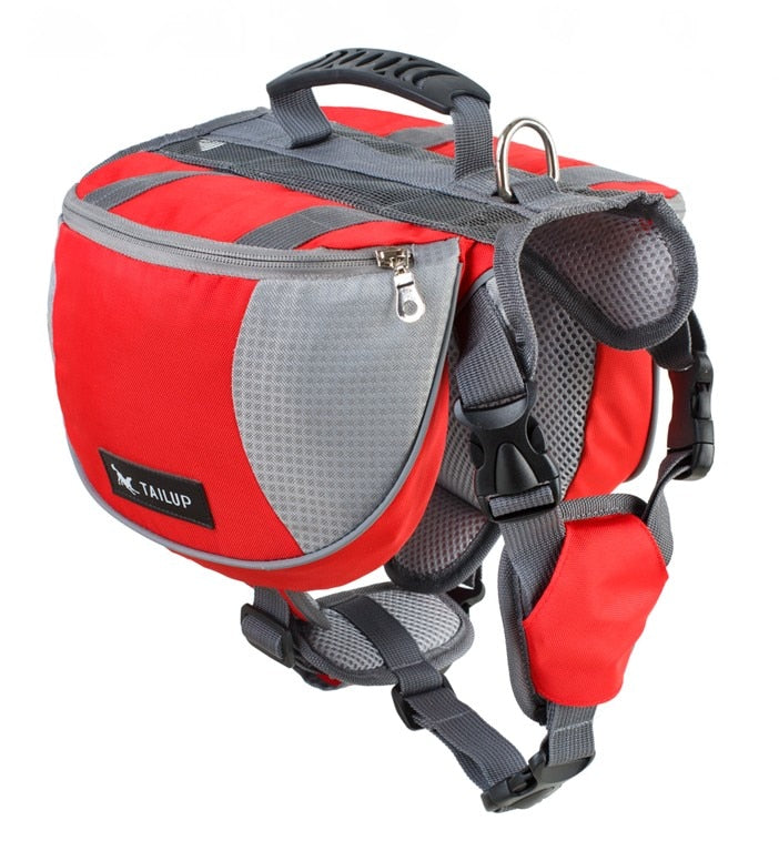 TAILUP Polyester Pet Dog Saddlebags Pack Hound Travel Camping Hiking Backpack