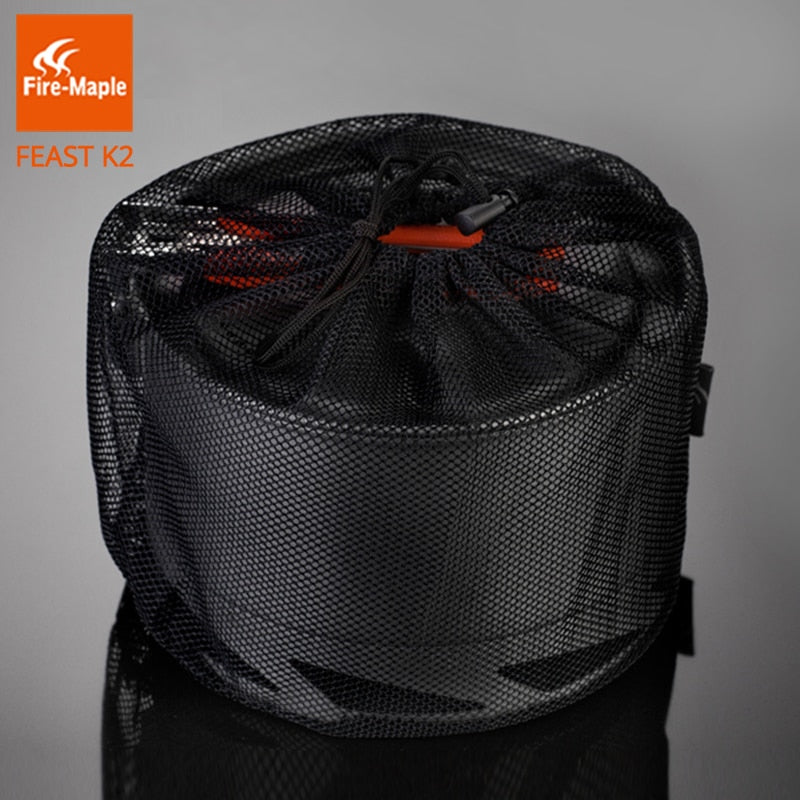 Fire Maple Feast Series K2 1.5L Outdoor Portable Foldable Handle Heat Exchanger Pot