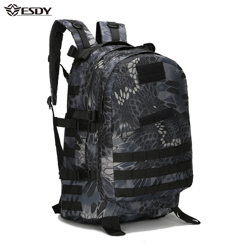 Outdoor Tactical Backpack 45L Large Capacity Molle Army Military Assault Bags Camouflage