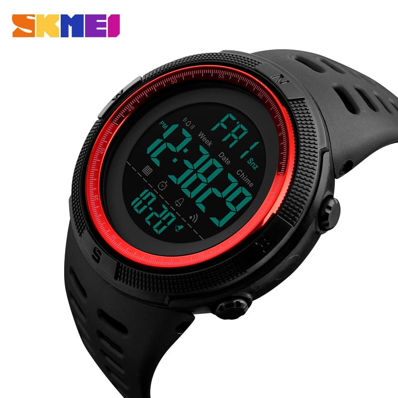 SKMEI Brand Men Sports Watches Fashion Chronos Countdown Waterproof LED Digital