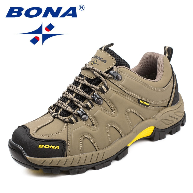 BONA New Arrival Classics Style Men Hiking Shoes Lace Up Men Sport Shoes