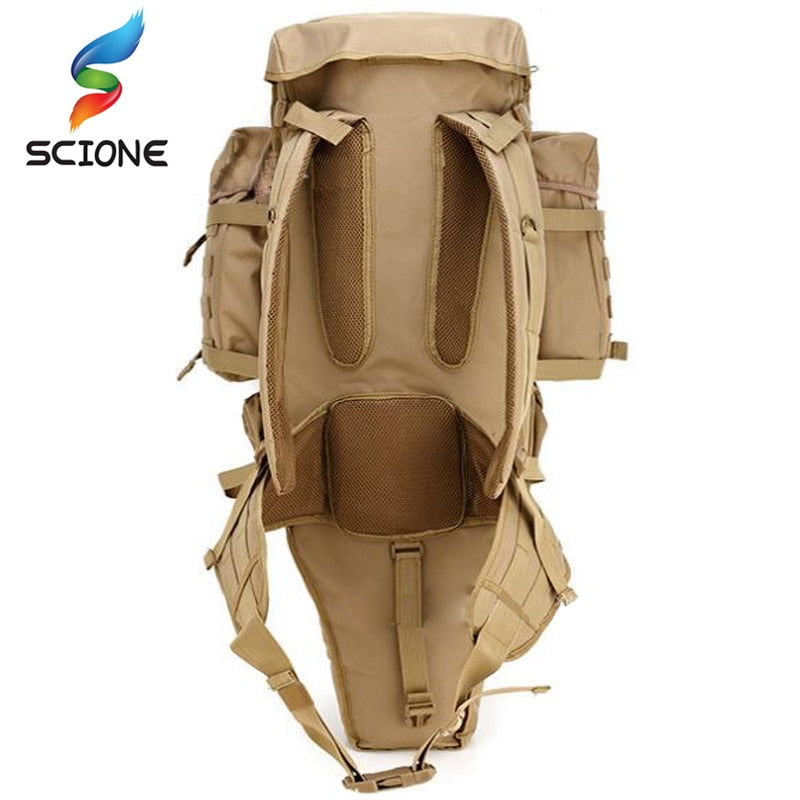 Hot 60L Outdoor Waterproof Military Backpack Pack Rucksack Tactical Bag For Hunting