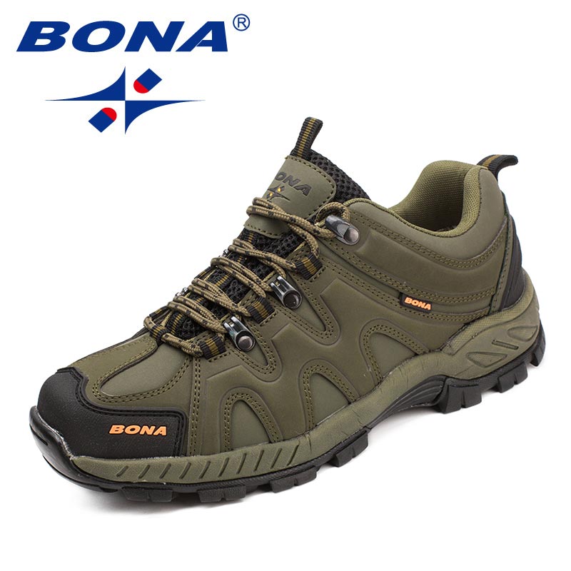 BONA New Arrival Classics Style Men Hiking Shoes Lace Up Men Sport Shoes