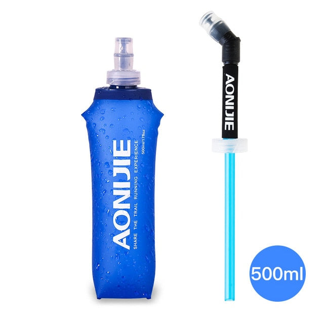 AONIJIE TPU Soft Drink Flask BPA Free Folding Water Bottle Sport Drinkwear